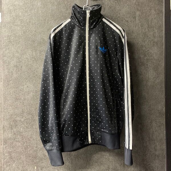 95/M adidas アディダス トラックジャケット ジャージ メンズ ブラック みずたま