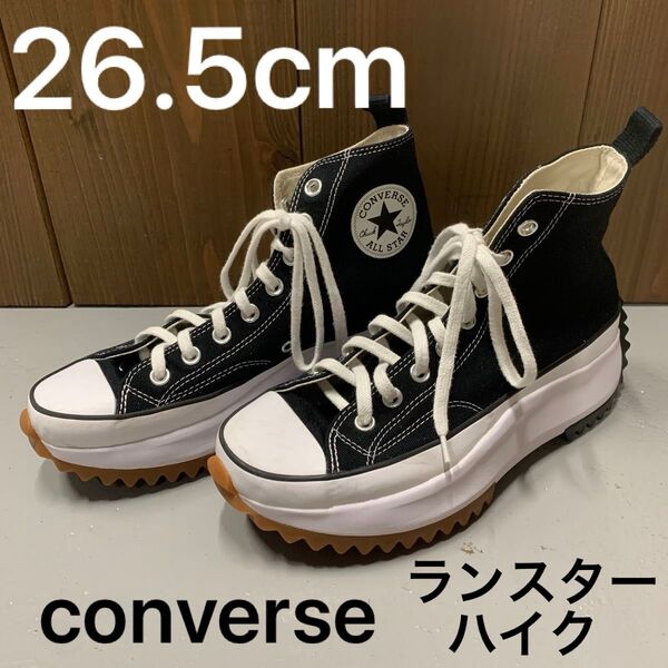 26.5㎝ CONVERSE コンバース ランスターハイク ブラック