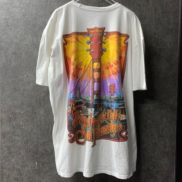 XXL Hard Rock Cafe San Francisco ハードロックカフェ サンフランシスコ Tシャツ バックプリント