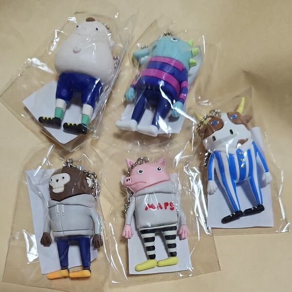 米津玄師 【未開封】リイシューオールスターズ デベソ ワニ サル ブタ ガチャ キーホルダー おまとめ5点