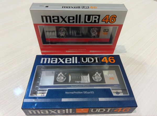 【新品】 maxell マクセル カセットテープ UDI 46 UR 46 ノーマルポジション レトロ