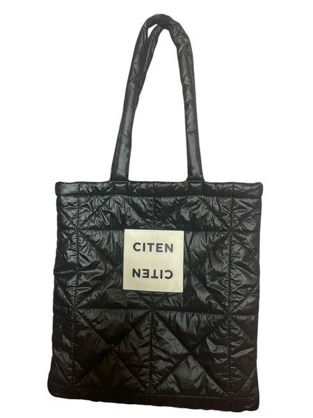 CITEN シテン パデッドキルティングトートバッグ パデッドトート バッグ ブラック