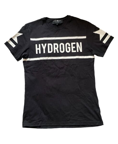 Hydrogen ハイドロゲン ロゴプリント Tシャツ ブラック S