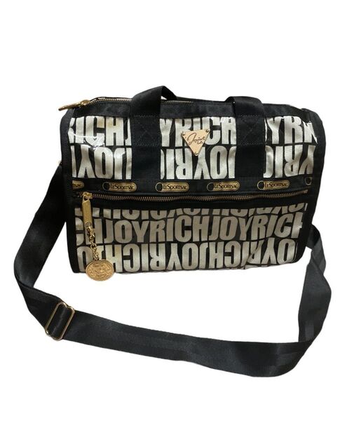LeSportsac JOYRICH レスポートサック ジョイリッチ ミニボストンバッグ 2WAY ゴールド チャーム付き