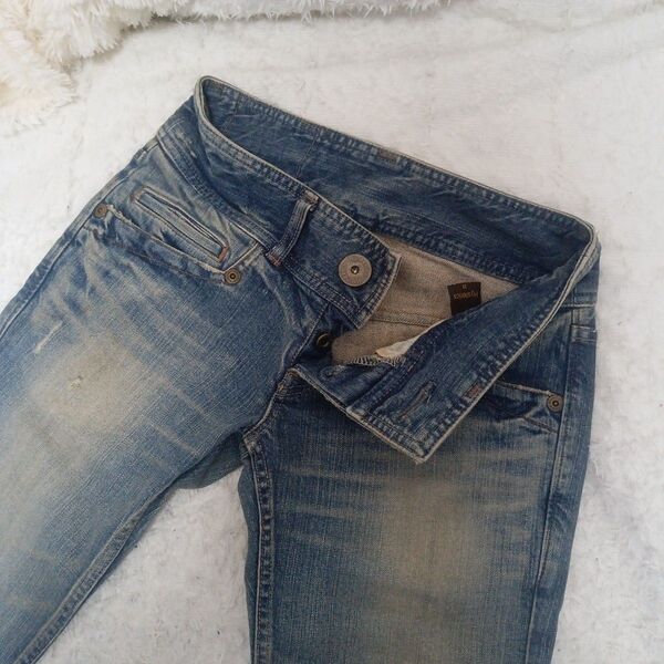 HYSTERIC GLAMOUR デニムパンツ ダメージ加工 夏 オシャレy2k