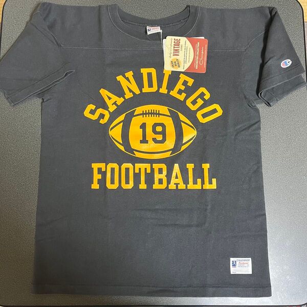 完売品 タグ付き未使用BUDDY別注 Champion フットボールTシャツ ③