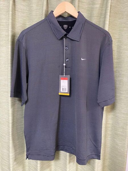 NIKE GOLF ナイキゴルフ 半袖ポロシャツ ゴルフ用品 DRI-FIT UV サイズL 半袖 ポロシャツ 黒 ブラック
