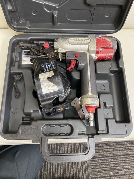 MAX (マックス) 50mm 釘打機 常圧コイルネイラ 単発打ち不可 CN-354FP ケース付き エアネイラ 工具
