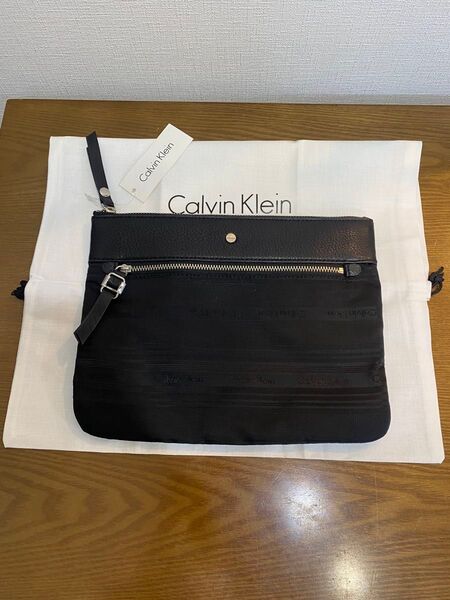 Calvin Klein カルバンクライン ナイロン セカンドバッグ ポーチ ブラック クラッチバッグ セカンドバッグ バッグ