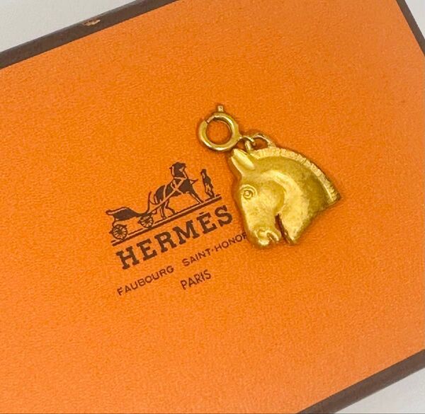 激安エルメス シュバルペンダントトップゴールドホース 馬 ネックレス HERMES