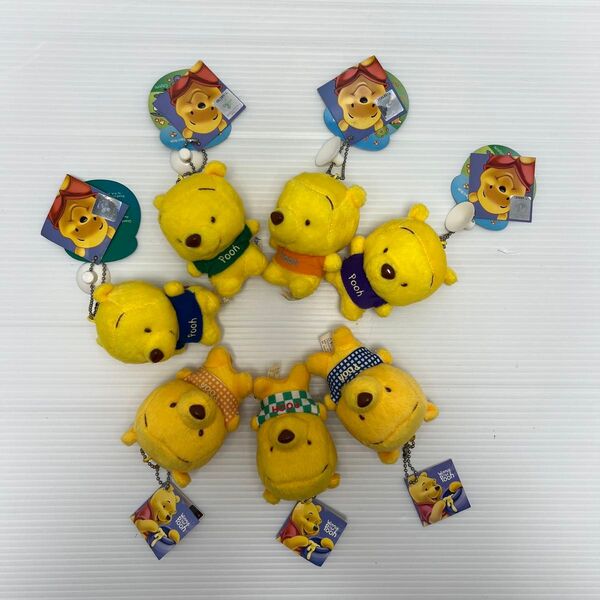 くまのプーさん マスコットキーホルダー まとめ売り 7個セット その①