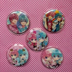 すとぷり さとみくん&ころんくん 缶バッジ5点セット