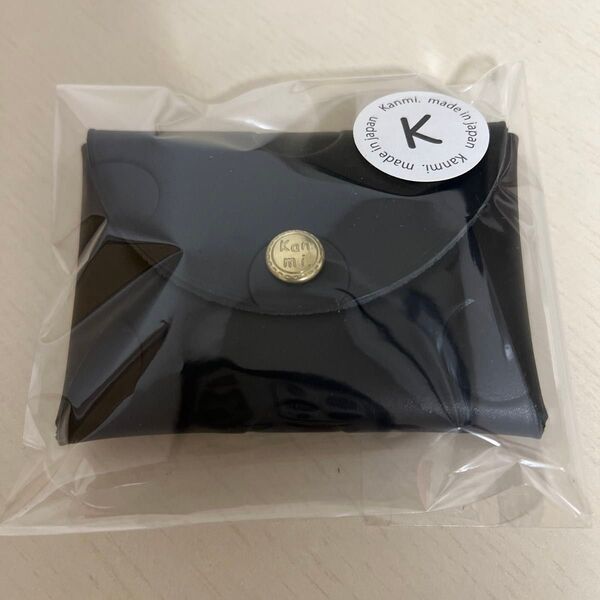 Kanmi. レザーコインケース ブラック 未使用