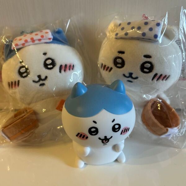 ちいかわ マスコット 3個 新品 ハチワレ オマケにちいかわの限定ショッパーお付けします