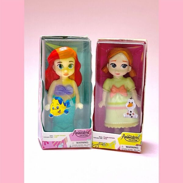 ディズニーミニブランズ ミニチュア フィギュア アリエル &アナ