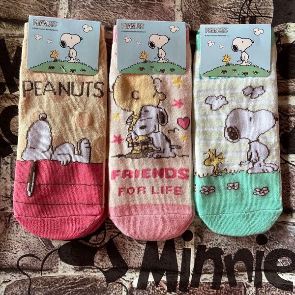 新品 スヌーピー ソックス3種セット SNOOPY