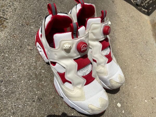 Reebok INSTAPUMP FURY OG ホワイト/レッド 28cm