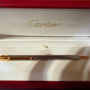 カルティエ Cartier ボールペン ツイスト式 シルバー/ゴールド CO508
