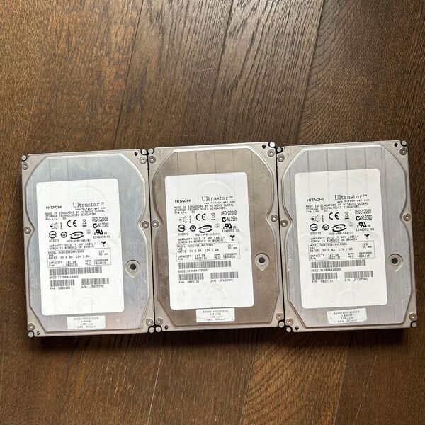 HITACHI Ultrastar SAS HDD 147GB 3台セット