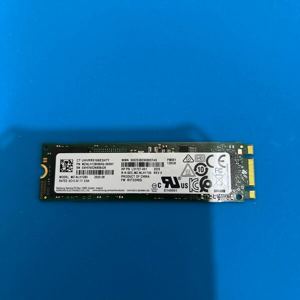 SAMSUNG M.2 SSD MZNLH128HBHQ 128GB 正常品