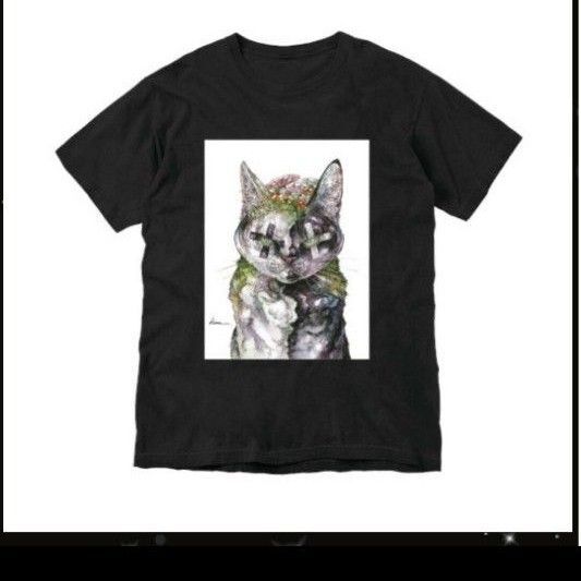 新品未着用 TOP4 東京ドーム レトルト ネコルトビッグTシャツ 黒
