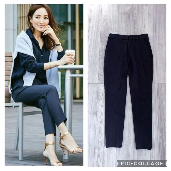 PLST リネンブレンドスティックパンツ xs