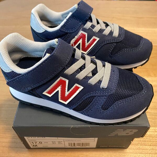 New Balance ニューバランス373 ネイビー 17cm