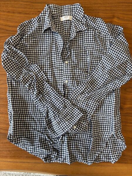 UNIQLO リネンシャツ チェック柄シャツ
