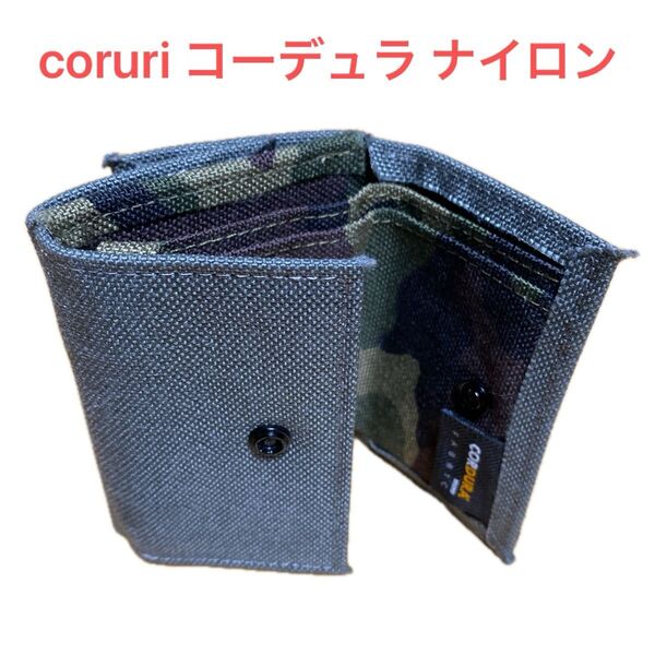 コルリ 財布 三つ折り コーデュラ ナイロン coruri レディース メンズ 小銭入れ コンパクト 軽量 小さい キッズ