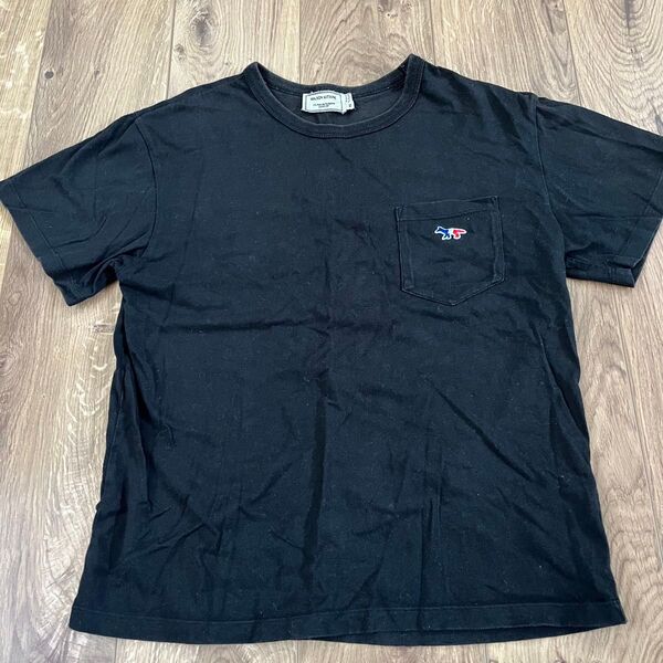 メゾンキツネ ブラック Tシャツ XS