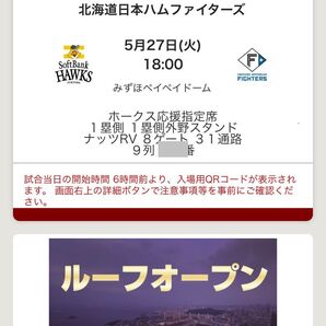 5/27 ソフトバンクホークス 対 日本ハムファイターズ ペイペイドーム