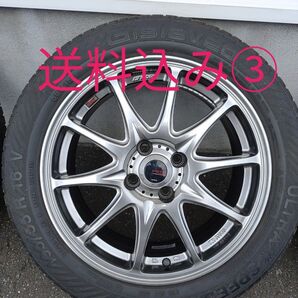 送料込み WORKEMOTION RSα 195/55R16 タイヤホイールセット ③