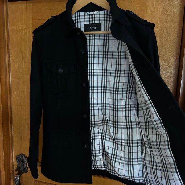 BURBERRY BLACK LABEL アウター M 黒 ホースマーク 美品 ノバチェック ブラック ブルゾン BURBERRY