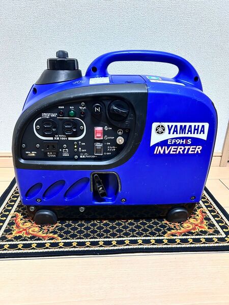 最終値下げ、整備済み 送料無料 ヤマハ EF9HiS インバーター発電機 軽量 ポータブル発電機 台風対策、