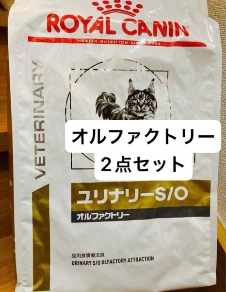 2袋セット ロイヤルカナン ユリナリーS/O 猫用 オルファクトリー ドライ 4kg 療養食