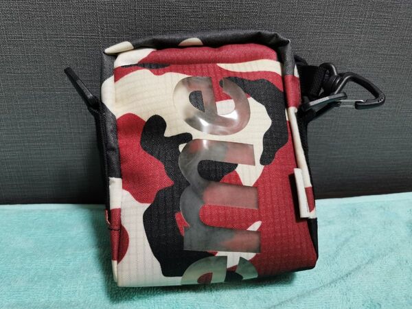 Supreme コーデュラファブリック製レッドカモフラージュ ショルダーバッグ美品 Neck Pouch21SS