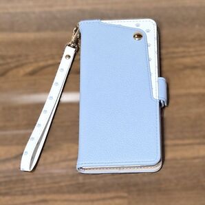 Xperia 10 VI ケース 手帳型(ケースのみ)ブルー 猫 肉球