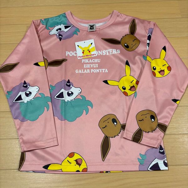 ポケモン 長袖 ロンT シャツ キッズ 130 イーブイ