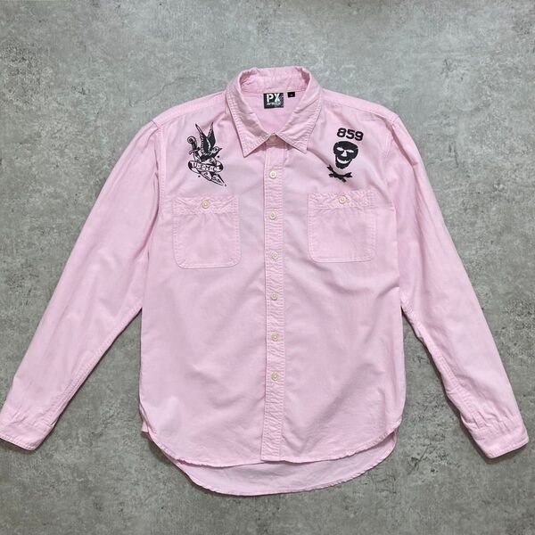 AVIREX / アヴィレックス 長袖 シャツ ワークシャツ U.S.M.C Lサイズ