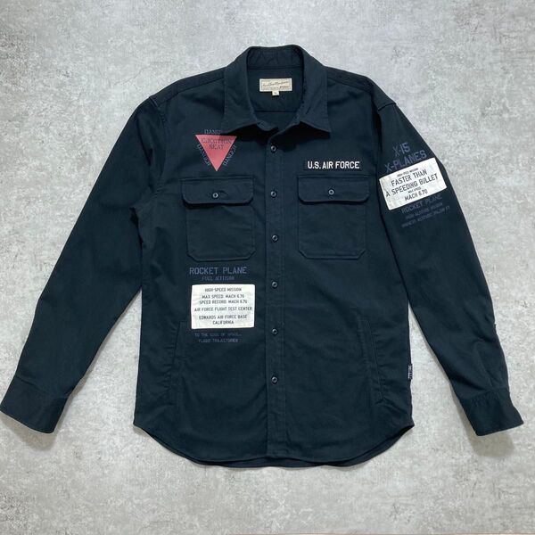 AVIREX / アヴィレックス ミリタリー長袖シャツ U.S. AIR FORCE XLサイズ