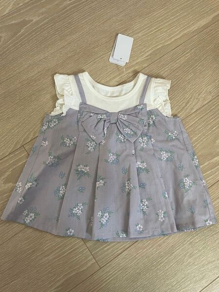 新品未使用 半袖Tシャツ 子供服 チュニック トップス ワンピース 90