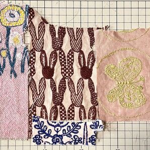 ミナペルホネン ピンク系 ハギレのセット すべて刺繍生地