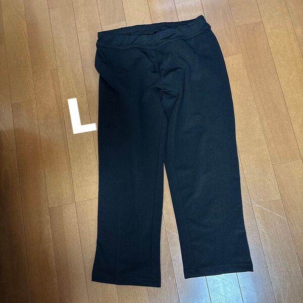 七分丈パンツ 黒 レディースジャージ