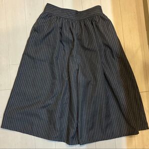 キュロットスカート Mサイズ レディース 春秋 スカート風パンツ グレー