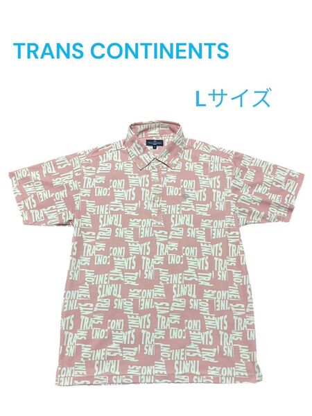 TRANS CONTINENTS ポロシャツ ゴルフウェア Lサイズ