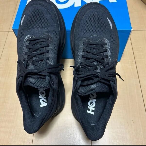 ホカオネオネ HOKA ONE ONE ボンダイ 9 ワイド メンズ WIDE ブラック 黒 1162013 27.5cm