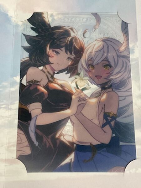 グランブルーファンタジー バレンタイン 2025 お返しイラストメッセージカード アズラエル&イスラフィル