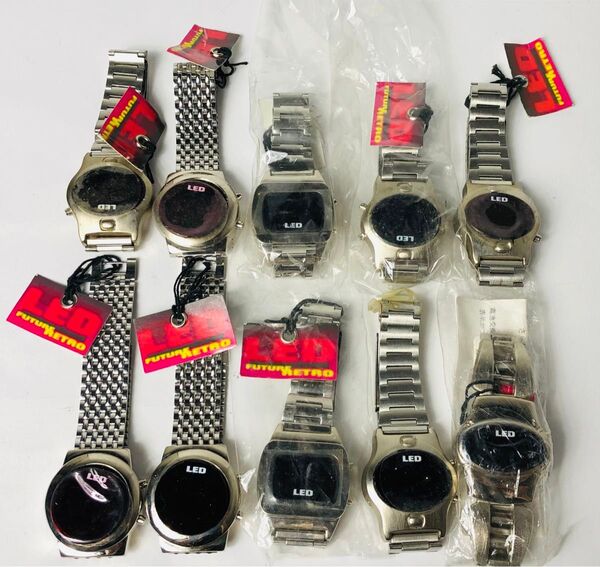 未使用品 LED 腕時計 10個 まとめて FUTURE METRO ジャンク