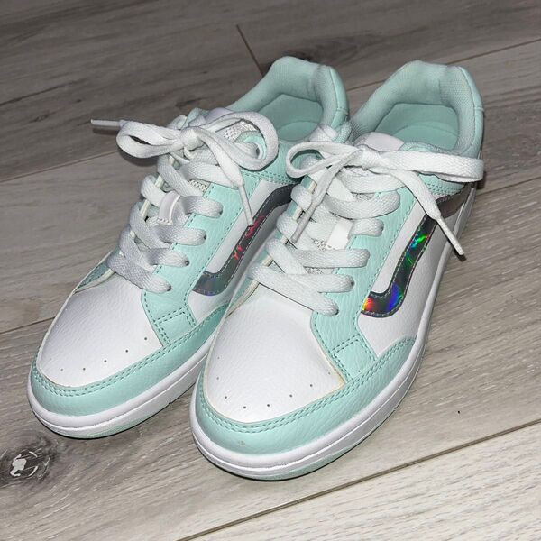VANSミントグリーンスニーカー24.5cm