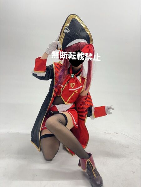 ブーツとウィッグ付き!即コス可能フルセット!宝鐘マリン!hololive コスプレ衣装 フルセット ホロライブ マリン船長